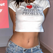 Load image into Gallery viewer, I &lt;3 MY ATTITUDE BABY TEE
