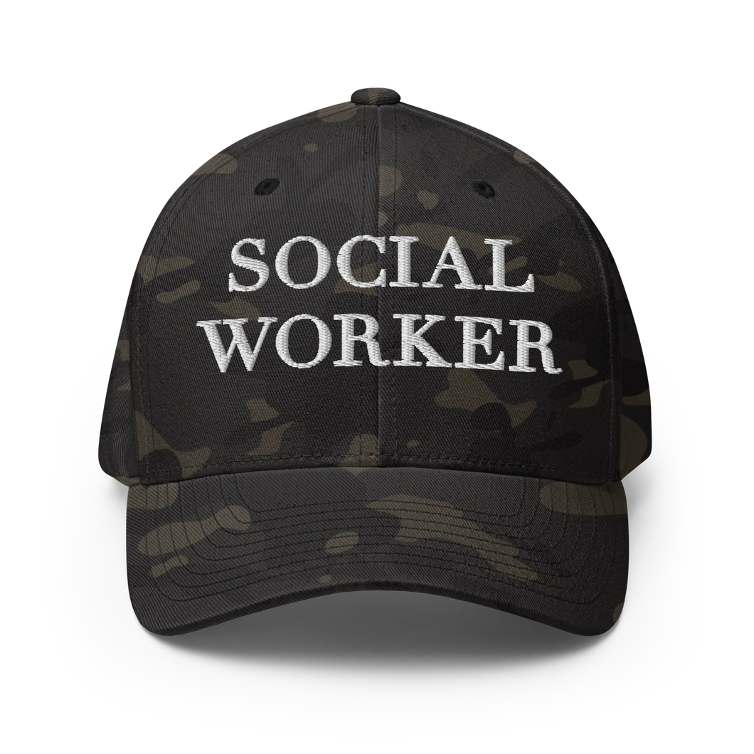 SOCIAL WORKER FITTED CAP